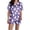 Light Violet, variant on siminsem Halloween Pajama Set for Women Plus Size Pumpkin Graphic Print Short Sleeve Button Front Sleep Shirt with Comfy Elastic Waist Shorts Loungewear Pj Set, Purple,XXL