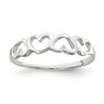 thumbnail image 4 of 925 Sterling Silver Heart Ring Size 8, 4 of 5