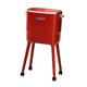 thumbnail image 1 of Cubo de basura con ruedas de doble capa resistente con A, ideal para la oficina, la cocina, Rojo, 1 of 9