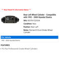 thumbnail image 2 of Rear Left Wheel Cylinder - Compatible with 1992 - 2000 Hyundai Elantra 1993 1994 1995 1996 1997 1998 1999, 2 of 2