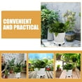 thumbnail image 4 of White Plastic Plant Tray with Wheels Mobile Rolling Pot Base Planter Stand Holder for Large Flowerpots, 4 of 6