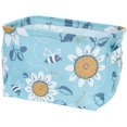 thumbnail image 1 of Foldable Canvas Cartoon Storage Box, Canvas Storage Basket Bins, Clothes Storage Box, Storage Box Kids, 4 PCS/SET with Cute Print Snack Container with Handles Household, 1 of 8