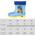 thumbnail image 2 of Botas de lluvia para niños y niñas Botas de lluvia impermeables para niños pequeños para exteriores (Azul 17), 2 of 6