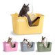 thumbnail image 1 of Arenero Para Gato Caja De Arena Mediano Con Pala Esquimal Pets Color Amarillo, 1 of 6
