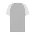 thumbnail image 5 of Yigetop Short Sleeve Henley Shirts for Women, Womens Fashion Short Sleeve Tops Basic Tunic T Shirts Casual Button Down Half Sleeve Blouses Tshirts Shirts for Women Grey M, 5 of 5