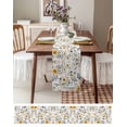 thumbnail image 3 of Yellow Floral Spring Table Runner 36 Inches, Elegant Gray Summer Botanical Bed Runner Dresser Scarves Tabletop for Indoor Outdoor Parties/Ceremony/Banquet, 13"x 36", 3 of 8