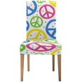 thumbnail image 1 of Funda protectora ABPHQTO para silla con símbolo de la paz para comedor hotel boda fiesta juego de 1, 1 of 4