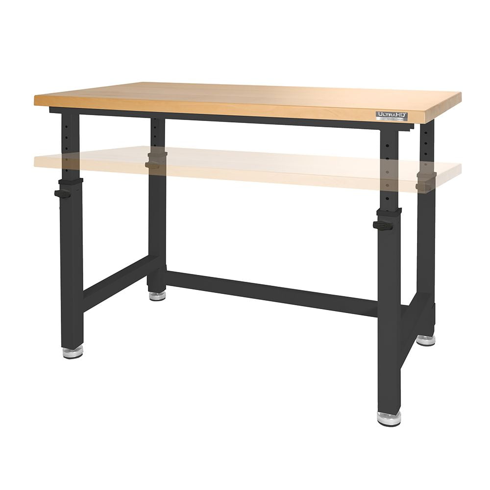 Seville Classics UltraHD® Height Adjustable 4Foot HeavyDuty Wood Top