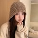 thumbnail image 4 of Hand Knit Sherpas Hat with Ear Flap, Trapper Ski Heavy Wool Knitted Cap Ear Protections Hats for Winter Snow Red, 4 of 4