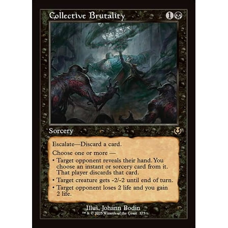 MtG Innistrad Remastered Rare Collective Brutality (Classic Frame) #375