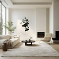 thumbnail image 5 of LaModaHome Majestic Stag Silhouette Wall Art, Rustic Metal Decor for Home, Regal Deer Forest Scene, Nature-Inspired Wilderness Accent for Cozy SpacesHome Decoration Gift -19.7"x31.5"/50x80cm, 5 of 5