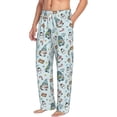 thumbnail image 6 of Gukieu Winter Wonderland Light Blue Print Men's Home Trousers, Elastic Drawstring Home Pajamas Clothing Suitable for Adult Men-Small, 6 of 6