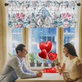 thumbnail image 2 of TIELUTT Rideau Rouge de la Saint-Valentin pour Cuisine 18"X54 Pouces Rideau de Fenêtre de Cuisine de la Saint-Valentin pour Couple Rideaux de Douche Designs pour Rideaux Rideaux Assombrissants pour Chambre Doublure Extérieure Isolée Thermiquement, 2 of 7