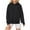 Black, variant on Timegard Hoodies for Women Fall Drawstring Sweatshirts Long Sleeve Drop Shoulder Comfy Pullover Tops