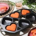 thumbnail image 5 of Lodge Cast Iron Mini Cake Pan, Makes 6 Heart-Shaped Cakes, Pre-seasoned Durable, and Perfect for Baking Muffins Brownies and More, 5 of 5