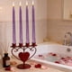 thumbnail image 4 of Velas Roscadas Galvanizadas Con Parafina 4 velas de cera largas con rosca galvanizada morada para decoración romántica de bodas y restaurantes. JASKFLY, 4 of 8