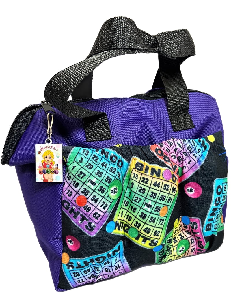Neon 6 Pocket Bingo Bag (with Inside Liner!) and 