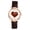 Brown, variant on Women's Elastic Strap Heart-Shaped Watch: Analog Quartz Watch with Heart-Shaped Dial Stainless Steel Strap Imitation Diamond Marker - for Gift