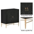 thumbnail image 3 of Mondawe Black Accent Cabinet, Storage Cabinet with Doors and Shelves, Modern Buffet Sideboard Furniture for Entryway Hallway Living Room, 3 of 9