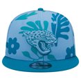 thumbnail image 2 of Men's New Era Teal Jacksonville Jaguars Leafy 9FIFTY Snapback Hat, 2 of 6