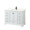 thumbnail image 7 of Wyndham Collection Wcs202048s-Qtz-Unsmxx Deborah 48" Free Standing Single Basin Vanity Set, 7 of 7