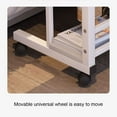 thumbnail image 7 of Huisuilinss Small Standing Desk,Portable Rolling Desk,Adjustable Height Mobile Computer Desk,Stand Up Desk,Laptop Table With Wheels & Storage Shelves For Home Office School, 7 of 7
