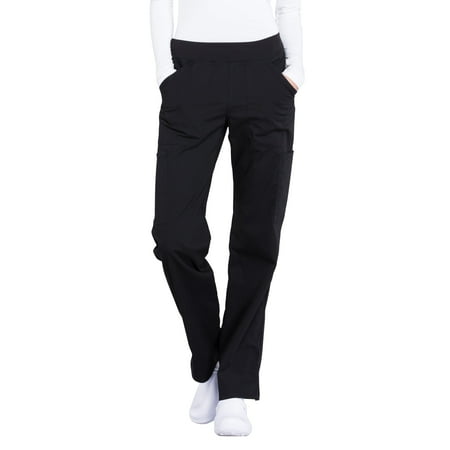 Cherokee Workwear Professionals Women s Scrubs Pant Mid Rise Straight Leg Pull-On Cargo WW170