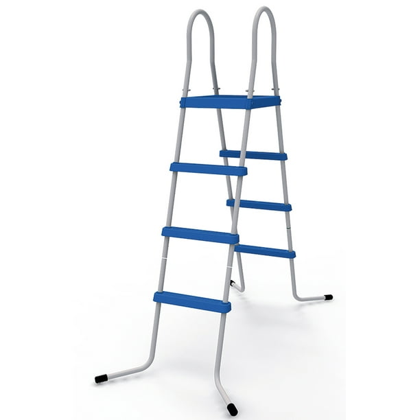 JLeisure 29R146 48-Inch 3-Step Platform Ladder for Above Ground Swimming  Pool