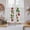 Red, variant on Strawberry Tier Curtains 54 Inch Length, Vintage Green Botanical Spring Floral Cafe Short Curtains for Bathroom Over Sink, Small Kitchen Curtain Light Filtering Tiered Drapes 2 Panels 27.5"Wx54"L