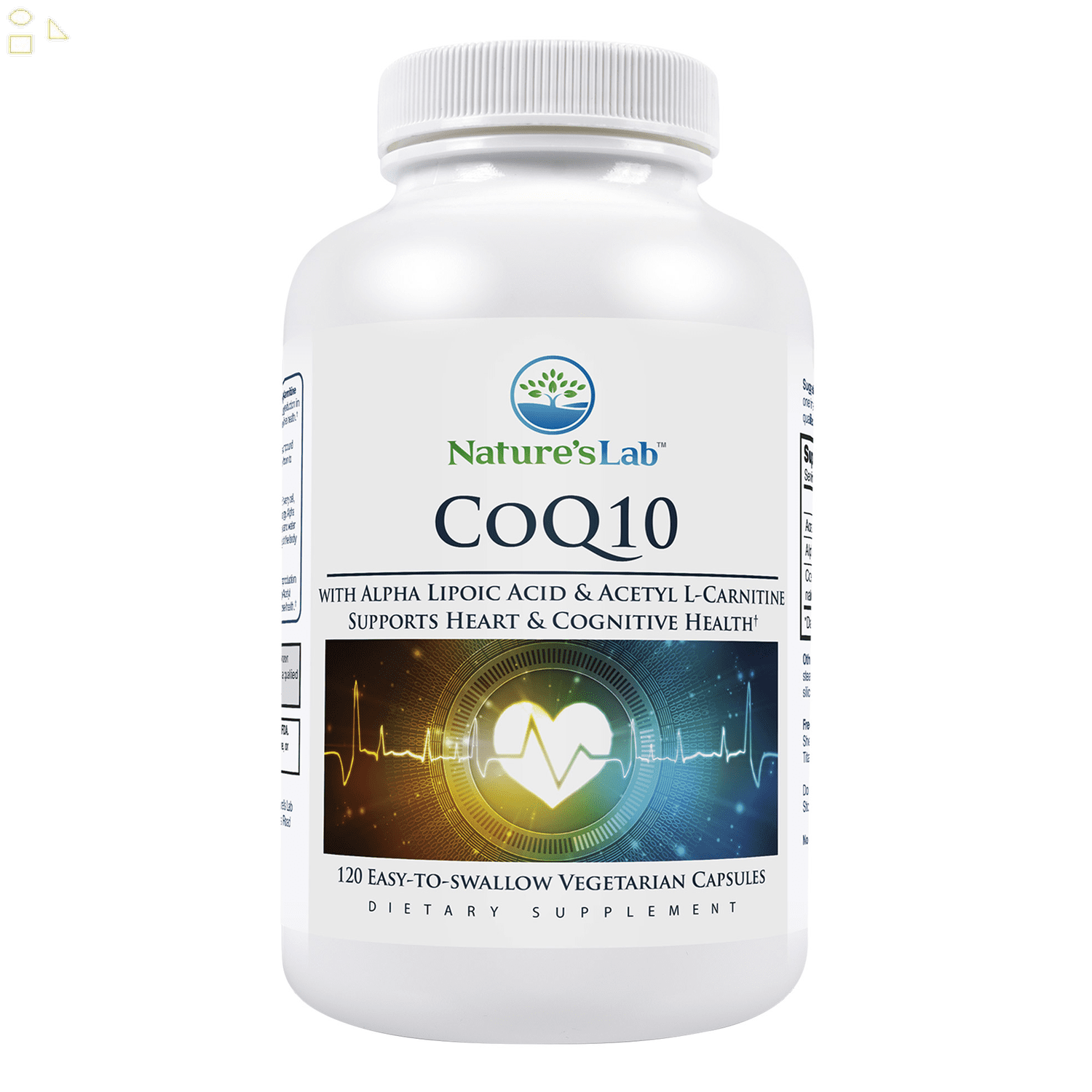 Nature'S Lab Coq10 + Alpha Lipoic Acid + Acetyl L-Carnitine Hcl, 120 ...