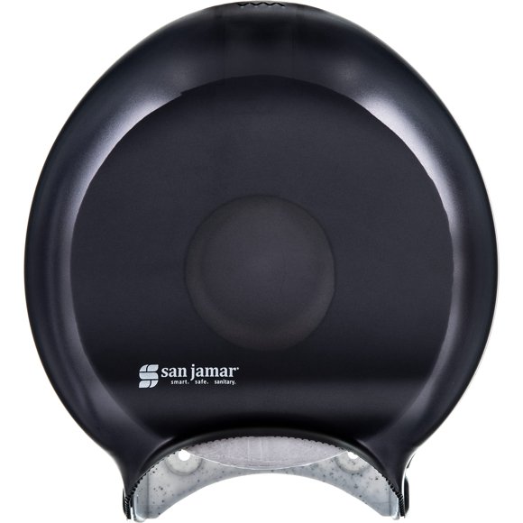 San Jamar Dispensador de pañuelos de plástico clásico con dispensación de gran capacidad para baños, oficinas comerciales, restaurantes, hospitales, escuelas, 3,25 pulgadas, color negro perla