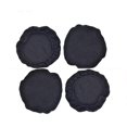 thumbnail image 1 of Stretch Headphone Cover 4Pcs Black Washable Sweat-Absorbent Ear Pad Covers for Phone, 1 of 5
