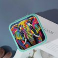 thumbnail image 4 of Shiartex Elephant Theme Jewelry Box For Necklaces, Rings, Earrings Green, 4 of 4