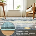 thumbnail image 7 of Ultrug Boho Area Rug Modern Geometric Soft Non Slip Rugs Indoor Floor Carpet for Living Room Bedroom Home Decor,5'x8',Blue, 7 of 7