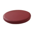 thumbnail image 3 of CoudarTitie Bar Stool Seat Cushion Non Slip Bottom 36 cm PU Leather Soft Elegant Round Chair Dark Red, 3 of 9