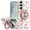 11, variant on For Samsung s25 FE Metal Diamond CD Pattern Design Matte Finished Hybrid with Rotational Ring [Car Mount Friendly] Case - Floral D