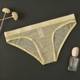 thumbnail image 2 of kpoplk Mens Underwear Briefs Men's Mini Briefs Breathable Underwear Low Waist Underpants(Beige,3XL), 2 of 3