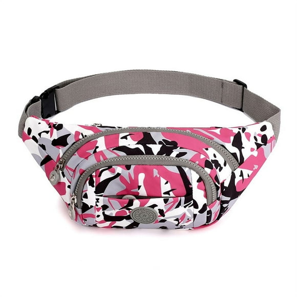 Women's Waist Bag Waterproof Waist Bag With Adjustable Shoulder Straps Travel Sports Running Colorful Kuang
