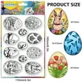 thumbnail image 2 of Easter Clear Stamps Realistic Eggs Rabbit Transparent Silicone Stamps Bunny Clear Stamp Spring Seals Silicone Stamps, 2 of 9