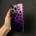 thumbnail image 2 of CaseCaca Elegant Purple Leopard Print Phone Case for iPhone 12, 2 of 8