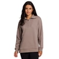 thumbnail image 3 of RBX Active Women's 1/4 Zip Mock Neck Fleece Tunic Sweatshirt, 3 of 5