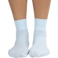 thumbnail image 4 of ToBeInStyle Womens Classic Opaque Nylon Anklet Fashion Novelty Socks - Baby Blue, 4 of 7