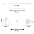 thumbnail image 5 of Balsa Circle Set 2 Clear 30" Plain Balloons Column Stand Sticks Holders, 5 of 6