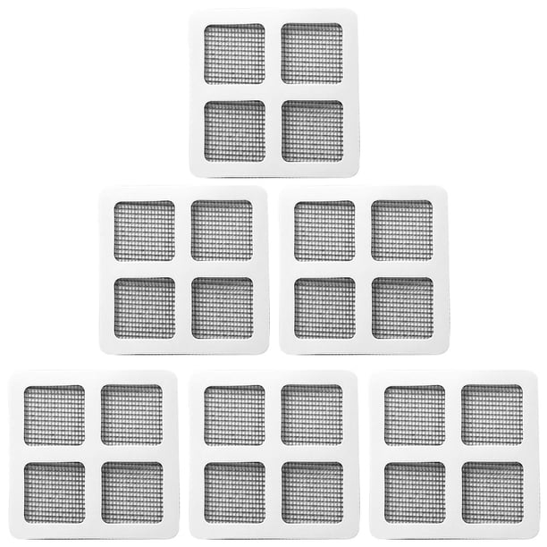 Bearachild Malla para puerta, cinta de reparación profesional, accesorio para ventana, almohadillas de red cuadradas, componente de almohadilla Sombras de ventana 6 piezas