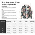 thumbnail image 6 of Goofa Vintage Floral Printed Women's UPF 50+ Sun Protection Hoodie Jacket Lightweight Long Sleeve Sun Shirt for Women with Pocket Hiking Outdoor-Large, 6 of 9