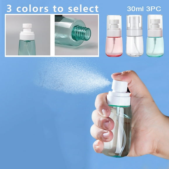 Suncoda Travel Bottle, 3Pc Empty Bottle Small Plastic Spray Bottle Travel with Plastic Sprayer 30Ml
