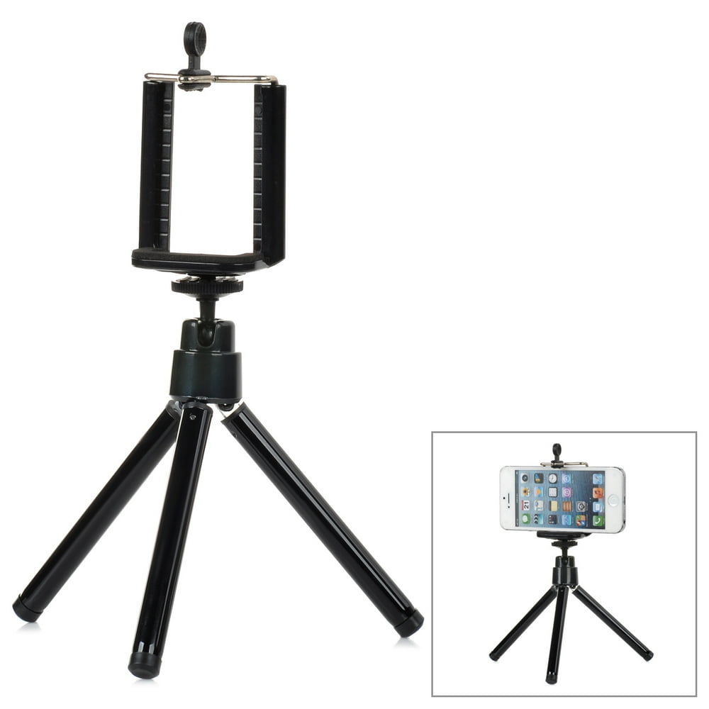 Black Universal Expandable Tripod Stamd Holder for Mobile Phones
