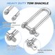 thumbnail image 3 of Ganchos en D Uxcell, (1/4" 6mm, 3 Pcs), Gancho de acero inoxidable 304, mini gancho de clevis, 3 of 7