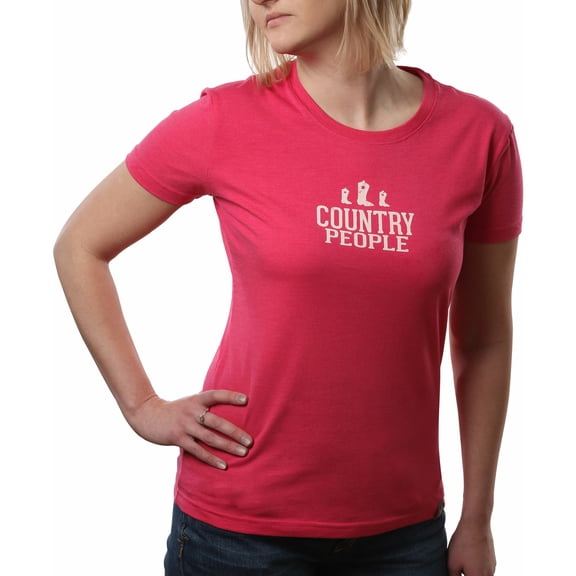 Pavilion Gift Company - Country People - Medium Pink Women's T-Shirt