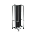 thumbnail image 2 of Hampden Furnishings Otis Collection Portable Room Divider, 5 Black Panels, Grey Frame, 2 of 3